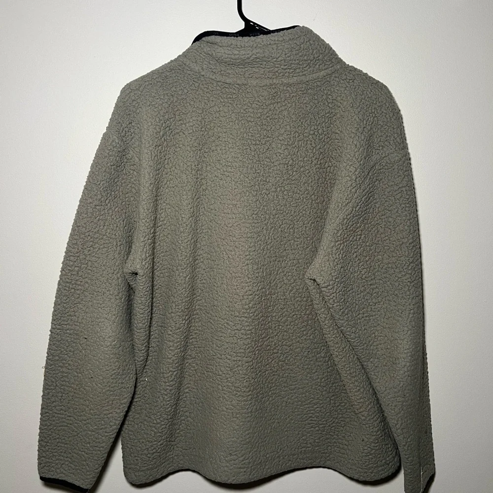 PINK Victoria's Secret Sage Green Sherpa Sweater
